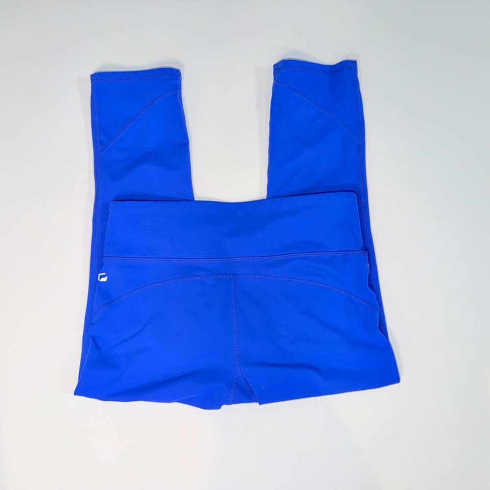Fabletics Electric Blue High-Waist Crop Leggings - Picture 2 of 2